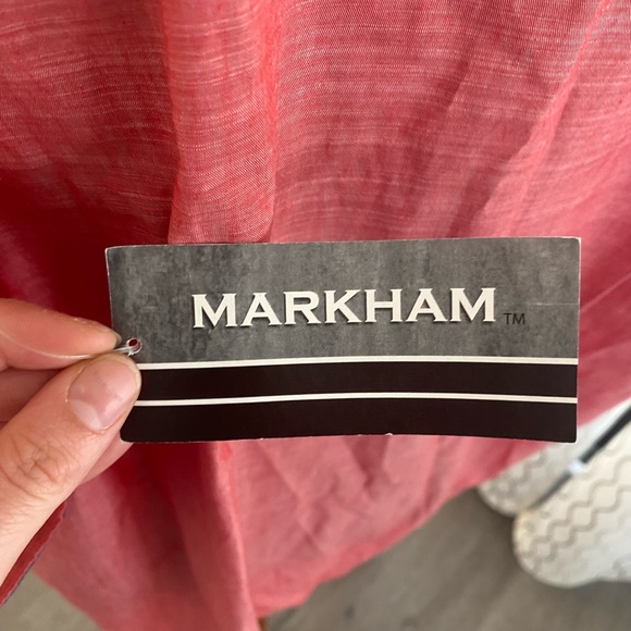 MarkHam Mens Buttondown Red Shirt Size XL NWT. - Picture 3 of 4